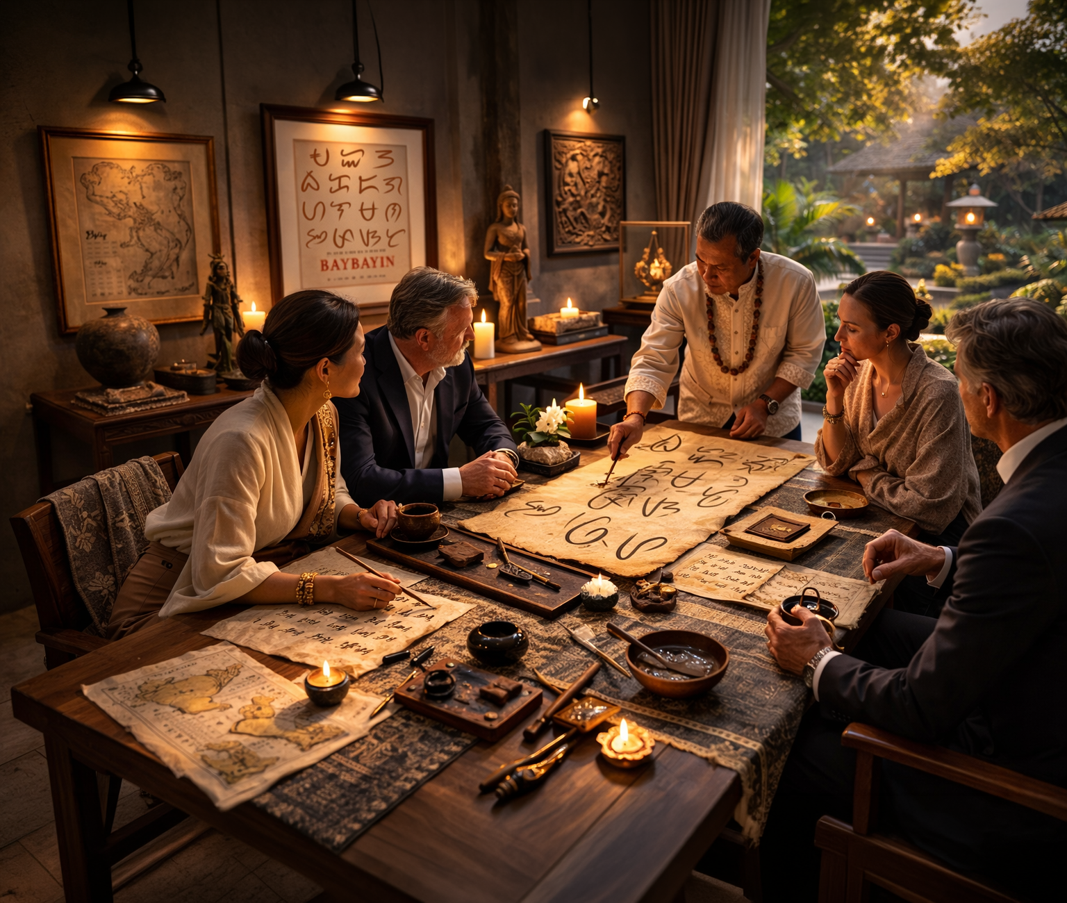 Private evening cultural gathering